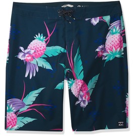 Billabong Sundays Pro - Bañador para niño, Azul Marino/Flor y Brillo, 28