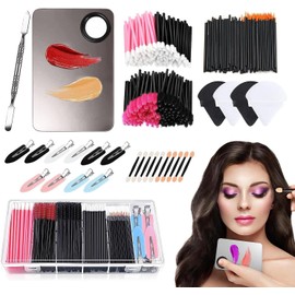 Kit de Aplicadores de Maquillaje Desechables, 275 Herramientas de Aplicación de Maquillaje Desechables, con Brochas de Maquillaje, Varitas de Rímel, Aplicador de Labios, Cepillos Sombra Ojos