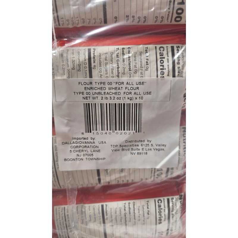 Molino Dallagiovanna All Use Italian Baking Flour W250 11.5% protein