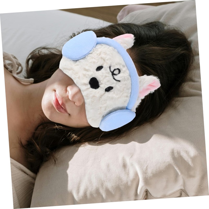 Baluue Cute Cartoon Sleeping Eye Mask for Women Breathable Blindfold