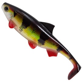 Seika Pro Fabrico Pike Rubber Fish 18 cm 72 g – Shad, Colour: Perch