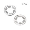sourcing map Pack of 10 M10 Star Lock Washers 9.1