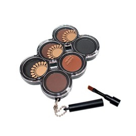 Smudge-proof 6 in 1 Eyeliner Gel & Powder With 2 Makeup Brush Longlasting Waterproof Eye Liner Powder Brush