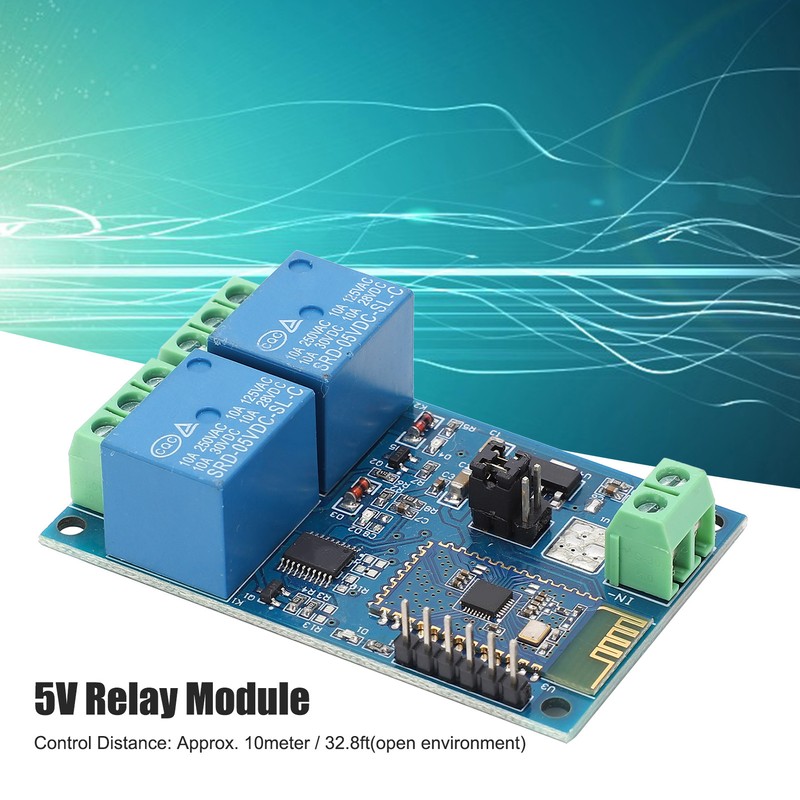Bluetooth Relay Module 2‑Way for Android Mobile Phone APP Wireless