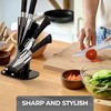 5 Piece Stainless Steel Knife Set with Acrylic Stand –