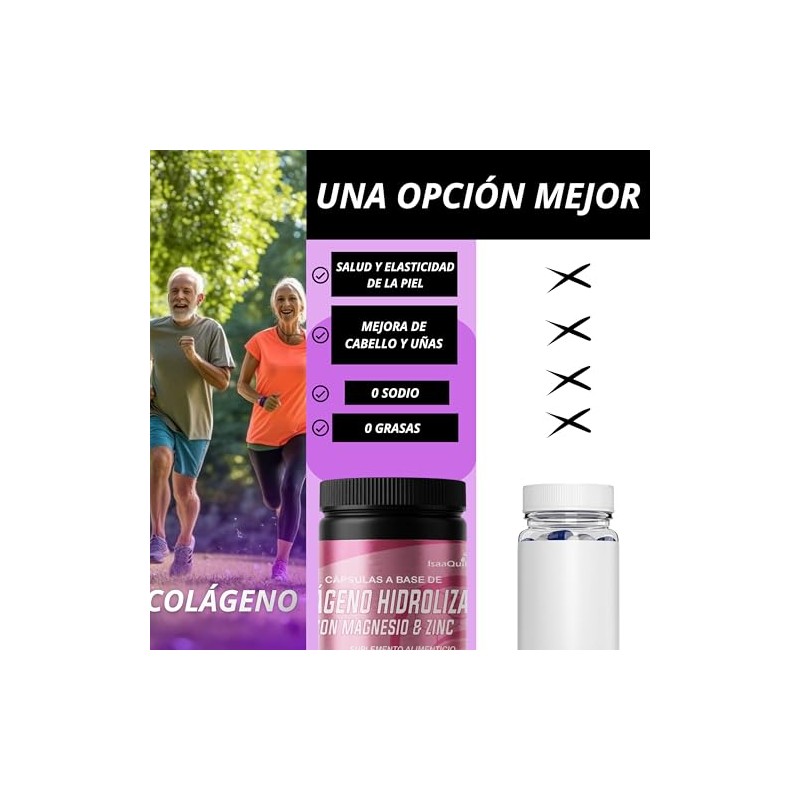 IsaaQuim Suplemento Alimenticio de Colágeno Hidrolizado
