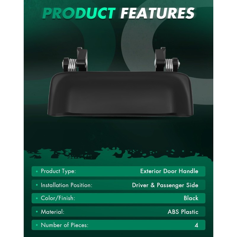 SCITOO Door Handles Exterior Front Rear Driver Passenger Side fit