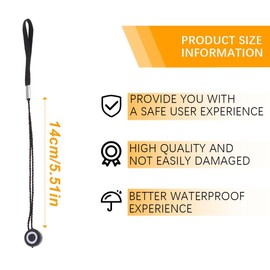 EIHI Pack of 4 Cap Holder Lens Cap Holder with Cord for Lens Caps, Universal Safety with Elastic Band