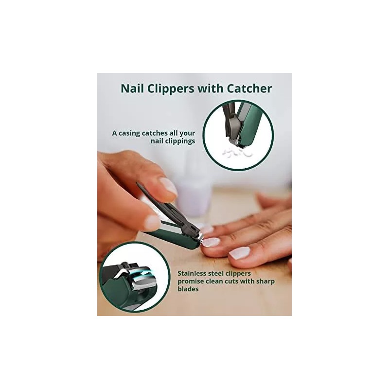 Vanwin Juego De Cortaúñas Vanwin, Paquete De 2, Cortaúñas Resistent