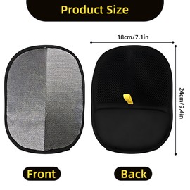 Double-Sided Pet Grooming Gloves, Reusable Pet Cleaning Gloves for Dogs Cats with Long and Short Hair, Electrostatic Hair Removal Glove for Grooming Clothes, Sofas, Carpets (2 PCS)