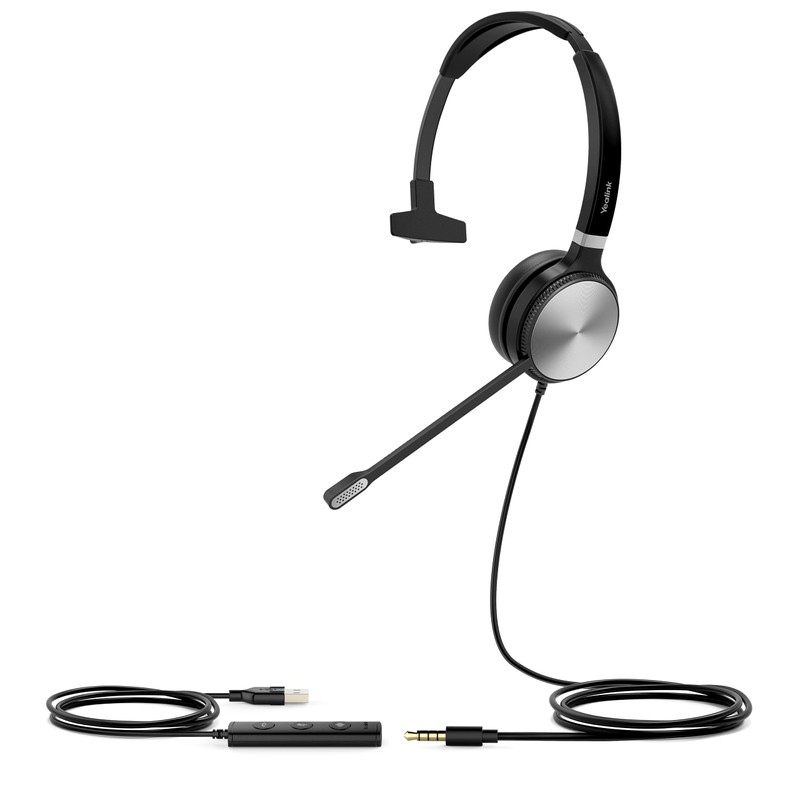 Yealink UH34 SE Mono UC USB-A Monaural Headset with Noise