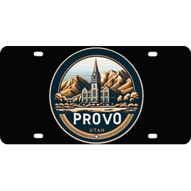Provo Utah Souvenir Car and Home Decoration Mini Metal License Plate 4.75 x 2.25 inch