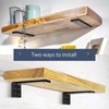 MLOQI 4 Pack Floating Shelf Bracket Heavy Duty, Hidden Shelf