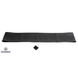 Richmond Auto Upholstery 1999-2007 Ford F-250 F-350 F-450 F-550 Lariat - Leather Steering Wheel Cover, Black