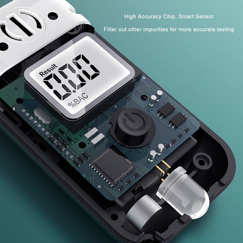 Drunk Driving Tester Blowing Type High Accuracy LCD Screen Handheld