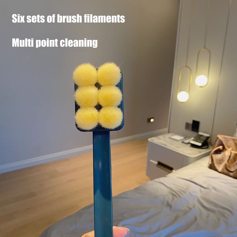 Shower Bath Brush Long Handle Removable Fine Fluffy Soft Scrubber