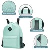 WANDF Drawstring Backpack Sports Gym Bag with Shoes Compartment, Water-Resistant