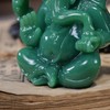 Lord Ganesh Statues - Dark Green Jade Ganesh Idol Figurine