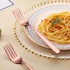 Rose gold Dinner Forks 6 Pieces, Kyraton Titanium Rose gold