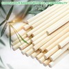 30PCS Dowel Rods Wood Sticks Wooden Dowel Rods - 1/4