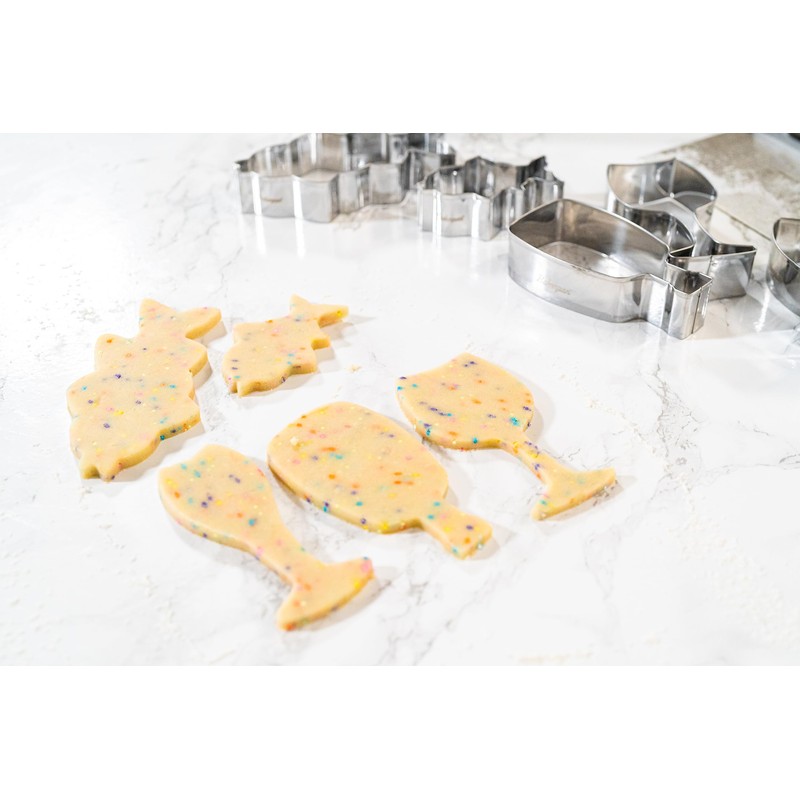 Bakerpan Stainless Steel Wine Glass Cookie Cutter, Wine Bottle Cutter,