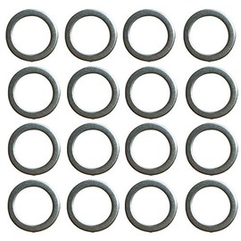Yuauy 20 x Pedal Washers 20mm x 15mm w/ 1mm thickness Stainless steel Replacement Silver For Moutain Bike Road Bike