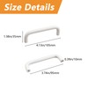 MOROBOR Aluminum Alloy Solid Round Handle, 96 mm Hole Centers