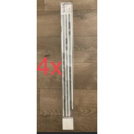 IKEA Set of 4- Ikea VIDGA White 23.5" Panel Curtain Holders  802.991.57