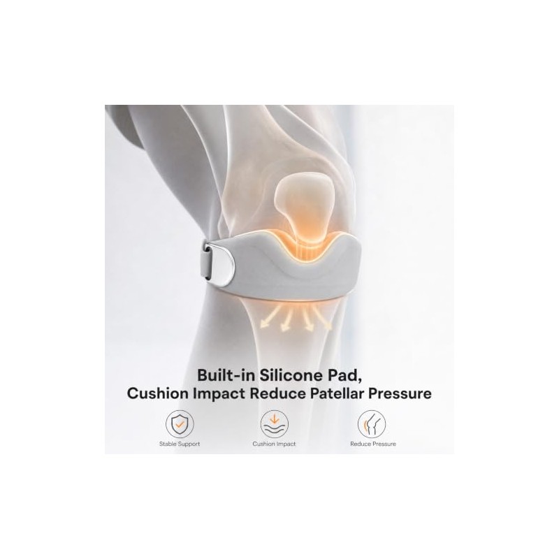 2 Pack Patella Tendon Knee Strap 3D Cushion V Shaped