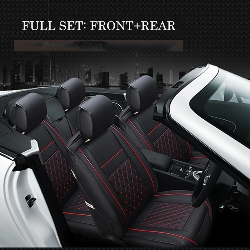 Geartronics For Toyota RAV4 Front+Rear Car Seat Covers 5-Seats Protector