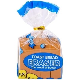 ​​Kawaii Toast Bread Erasers, Food Themed Pencil Erasers for Students, Bread Shaped Sketching Tools, Exam Art Supplies