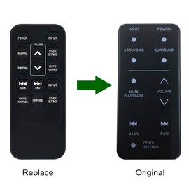 Replacement Remote Control, Fit for ZVOX AccuVoice TV Speaker AV455 AV120