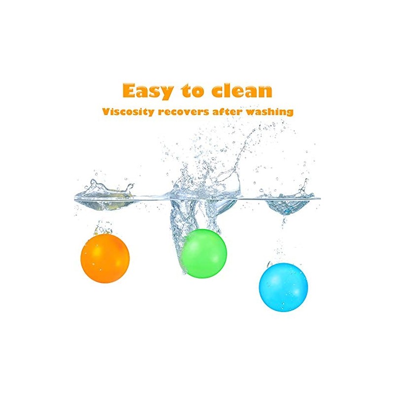 Skylety 8 Pieces Glow in The Dark Sticky Balls Elevated