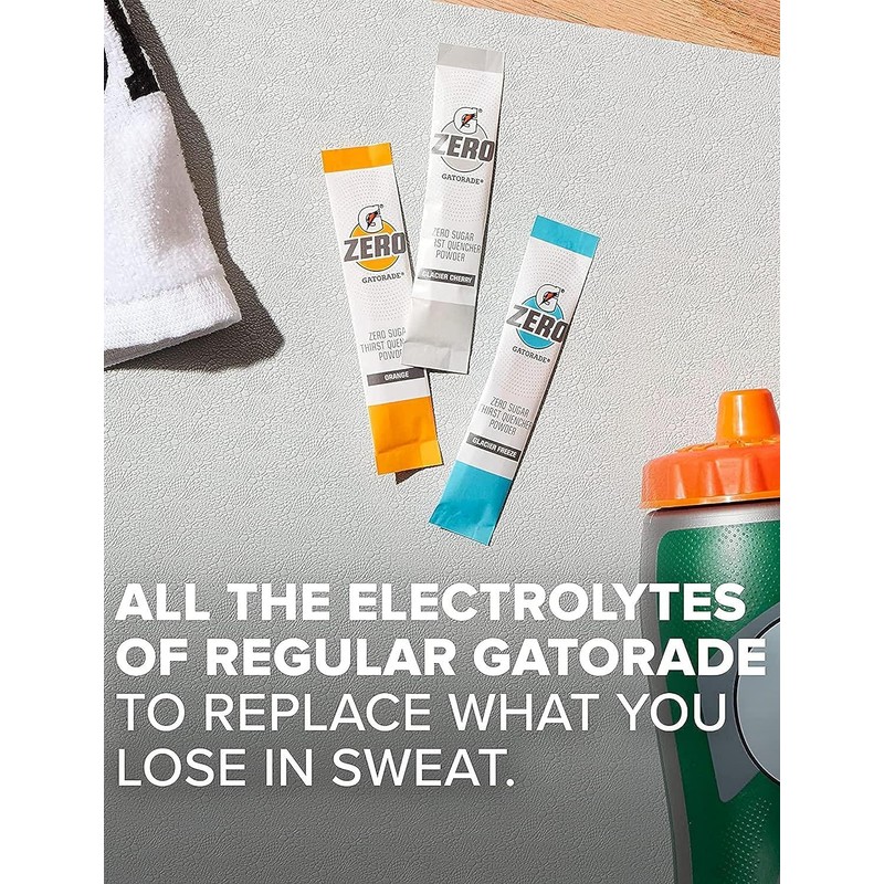 G Zero Thirst Quencher Powder Packets, 0.10 oz Individual Packets