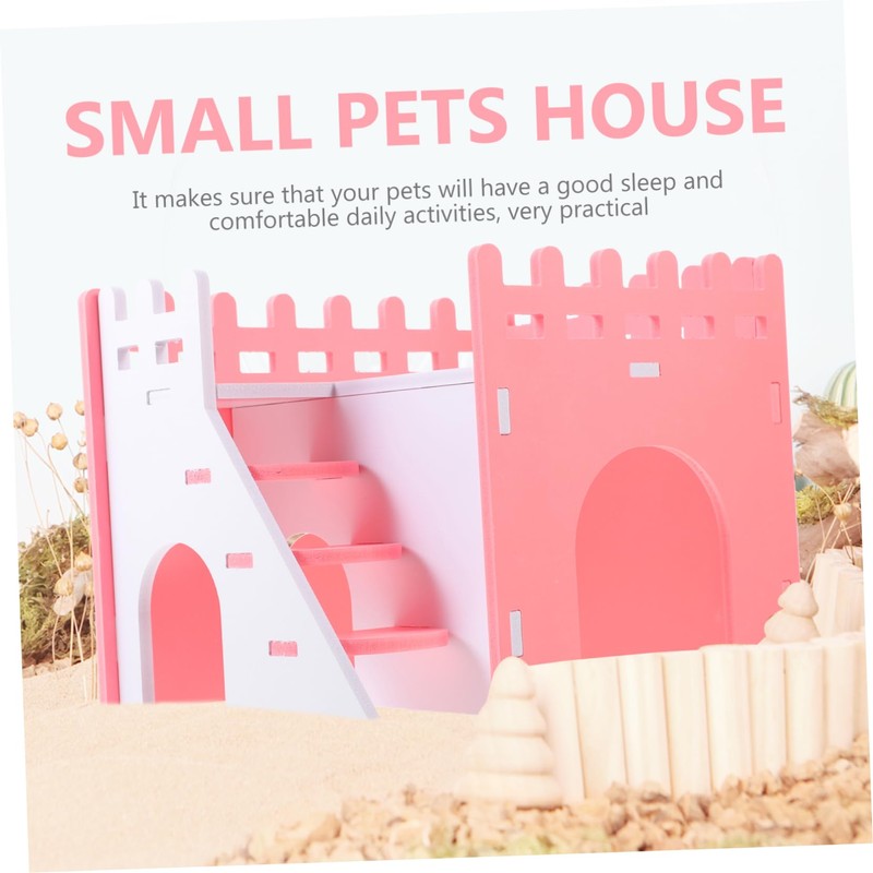 Totority Small Animal Hideout House for Hamsters Guinea Pigs Ferrets
