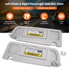 Left and Right Sun Visor Compatible with Honda Civic 2006-2011,