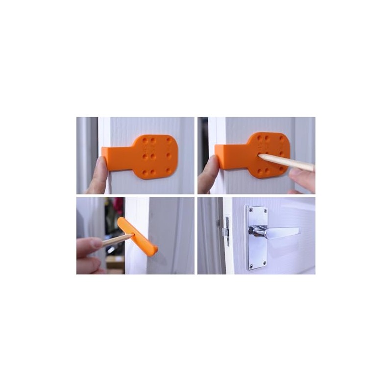 Decoralin Door Handle Jig Spindle Marking Template, 45mm, 57mm and
