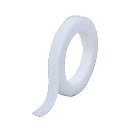 Trusco Magic Band Fastening Tape, Double-Sided, 0.4 inches (10 mm) x 4.9 ft. (1.5 m), White