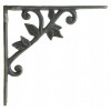 Flag Emotes Wall Shelf Bracket Decorative Cast Iron Brace Vine