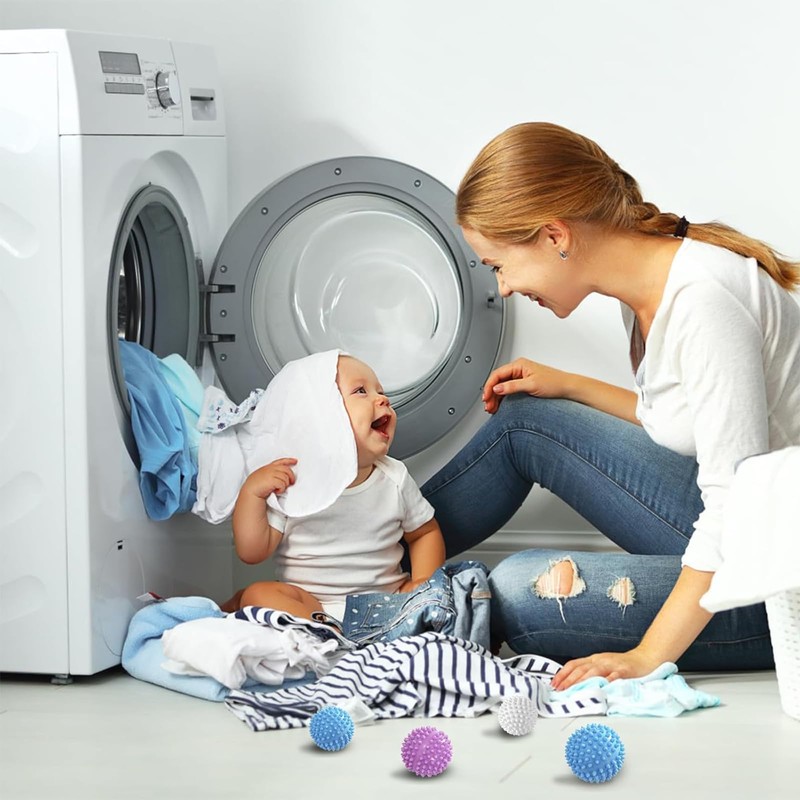 Neuytiky 6 palline riutilizzabili, per asciugatrici, per asciugatrici, per asciugatrici,