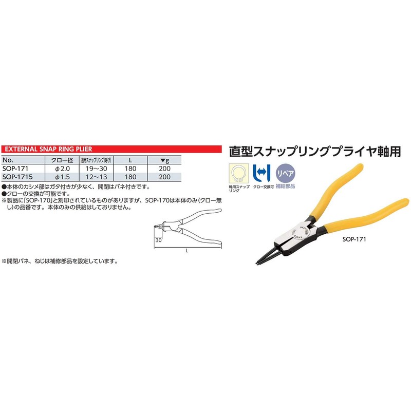KTC (ke-te-si-) Direct Notebook sunappuringupuraiya- Axis for ф 1.5 sop1715 