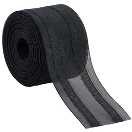 BENECREAT 10m Black Curtain Tape, 75mm Curtain Pleat Tape Perforated Curtain Accessory for Curtains DIY Pinch Pleat Curtain and Drapes Hooks