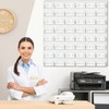 Hillban Acrylic Business Card Holder Wall Mount Clear Sticker Display