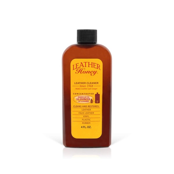 Leather Honey Leather Cleaner The Leather Cleaner for Vinyl and Leather Apparel, Furniture, Auto Interior, Shoes and Accessories. Concentrated Formula Makes 32 Ounces When Diluted