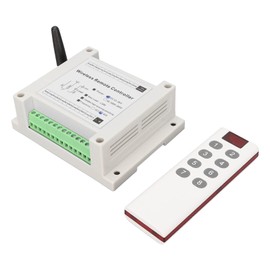 8 Channel Relay 8CH 10A DC 12V‑36V Lamp Control Radio Switch Relay Module with Remote Control, Easy Installation, Stable Performance, Control DC or AC Devices