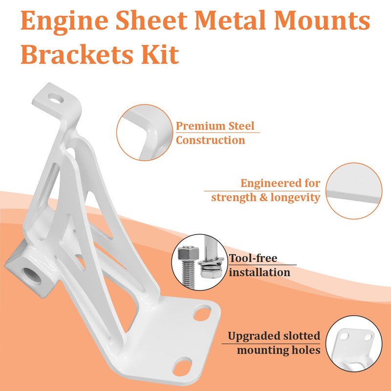 Motor Mount Brackets Compatible with Chevy C10 & GMC Truck