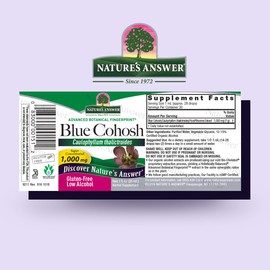 Nature's Answer Blue Cohosh Root with Organic Alcohol, 1-Fluid Ounce