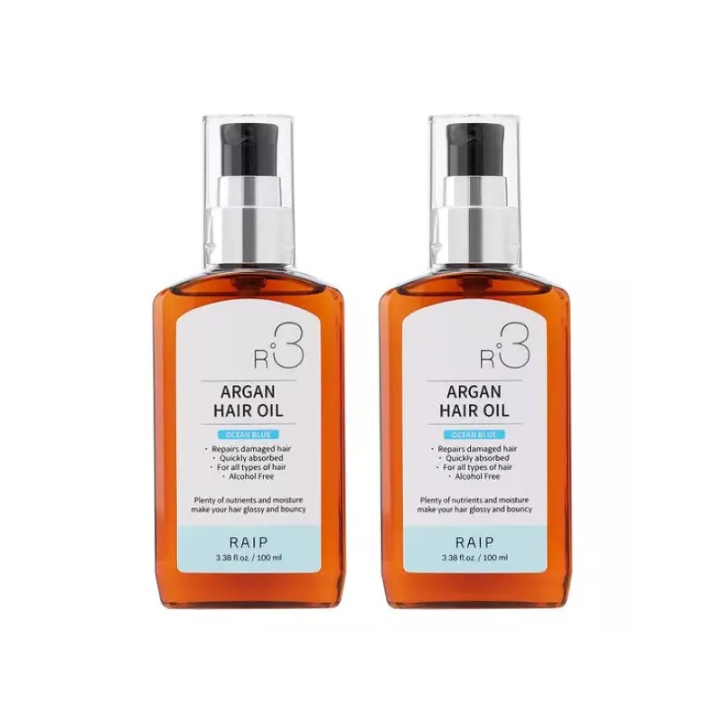 Light 라입 R3 아르간오일 헤어에센스 100ml 2개 [R3 아르간오일 헤어에센스