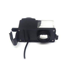aSATAH AHD/CVBS Car Rear View Camera's Fisheye Lens License Plate Lamp-Camera with RCA Cable & Vehicle Camera for Nissan Tiida/Versa Hatchback/Grand Livina/Pulsar/Fairlady Z & Backup Camera (CVBS-AHD)