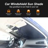 Windshield Sun Shade Compatible with Subaru Crosstrek/XV 2018-2025 Foldable Front